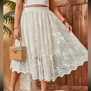 Floral Lace Skirt